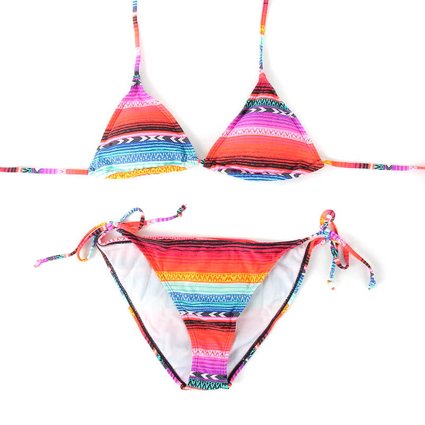 BIKINI RAYAS MULTI NARANJA