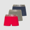 INTIMO TRUNK 3PK SILVER/RUBY/BLUE