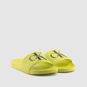 CHANCLA SLIDE MONOGRAM YELLOW