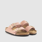 SANDALIA PIEL PLANA ARIZONA NOBUCK PINK