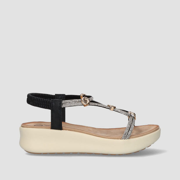 SANDALIA PLATFORM NEGRO