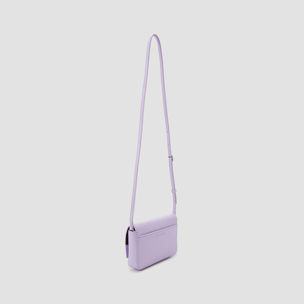 BOLSO FLAP SCULPTED LILA