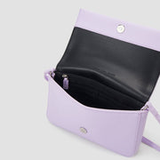 BOLSO FLAP SCULPTED LILA