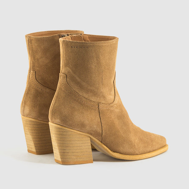 BOTIN LISO PIEL CAMEL