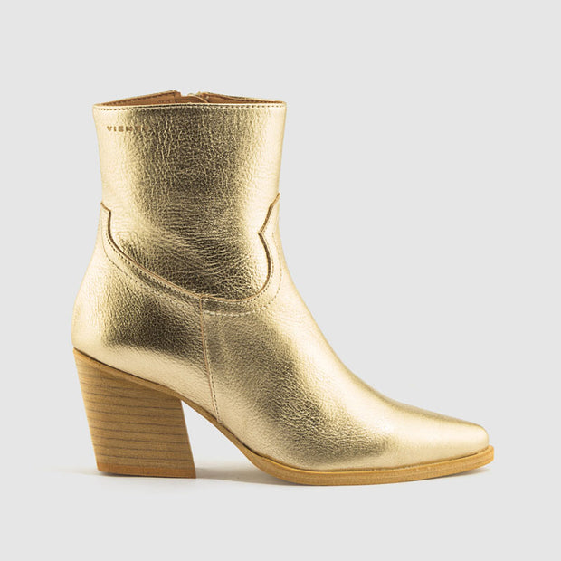 BOTIN LISO PIEL ORO