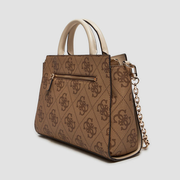 BOLSO S SATCHEL LOGO LATTE BEIGE