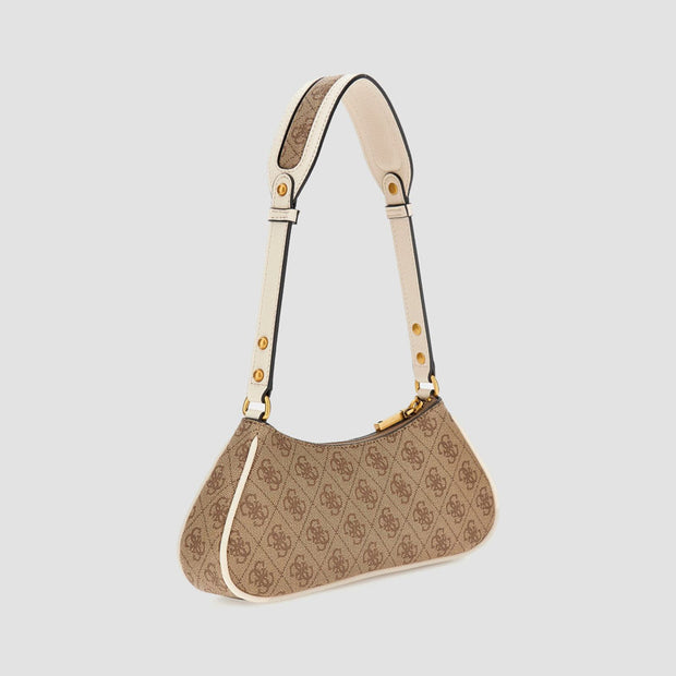 BOLSO SHOULDER MINTHA LOGO LATTE STONE