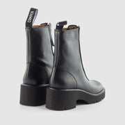 BOTIN CREMALLERA PIEL NEGRO