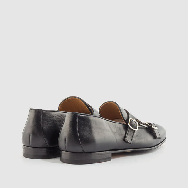 MOCASIN HEBILLAS PIEL NEGRO