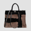 BOLSO PELO BLANCA MARRON